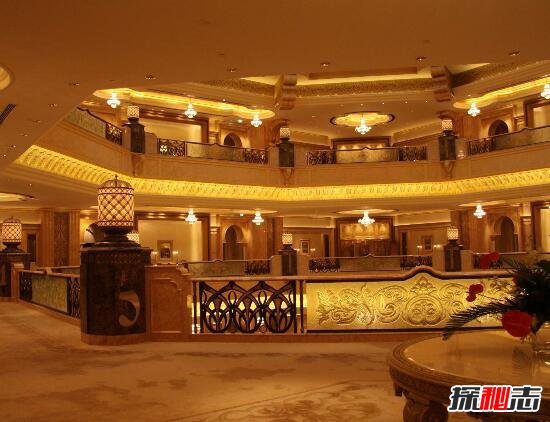 世界上最豪华的酒店，阿布扎比皇宫酒店(八星级20万一宿)