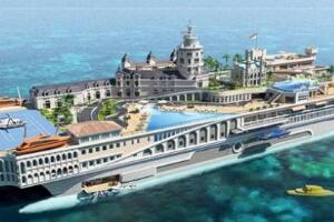 世界最豪华的游艇，超级游艇漂浮版摩纳哥(价值10亿美元)