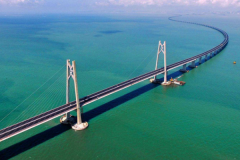 世界最长跨海大桥：港珠澳大桥 全长55公里(横跨伶仃洋)