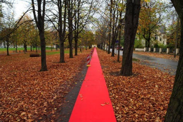 世界最长的红地毯:全长5.35公里(占据几条街道)