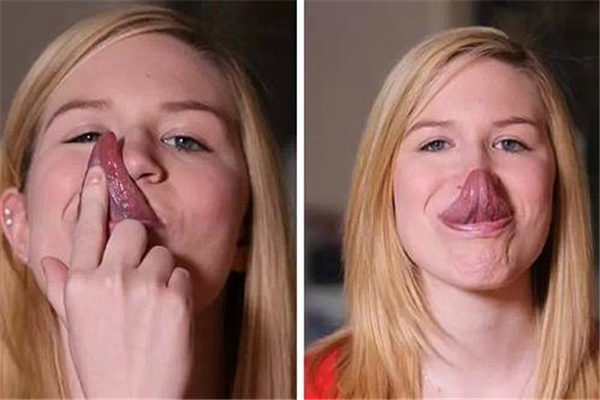 世界上舌头最长的人 美国女性,舌头长达13.16厘米