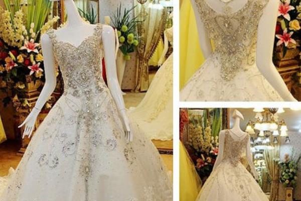 世界上最贵的婚纱:镶嵌120克拉钻石(价值6500万元)