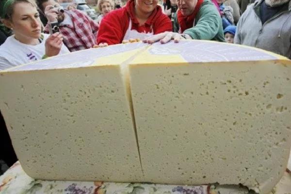 世界上最大的奶酪:重量远超26吨(使用了近百吨牛奶)