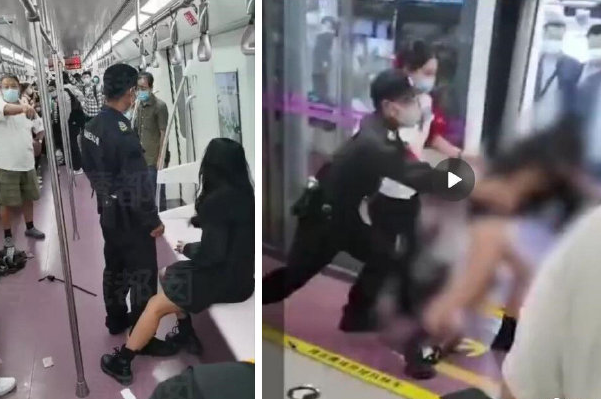 西安地铁拖拽事件：保安员拖拽女子的前因后果(完整事件)