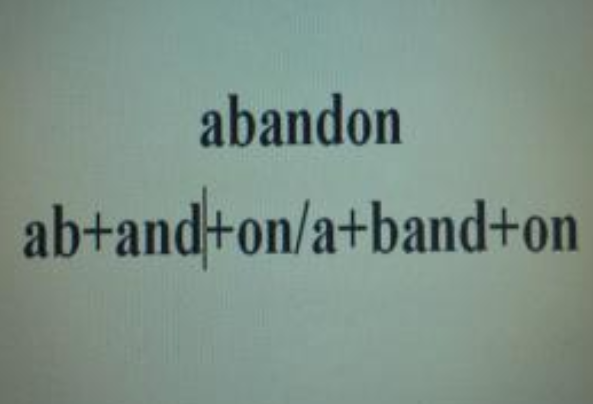 abandon到底是什么梗：四六级单词书第一个单词(放弃)