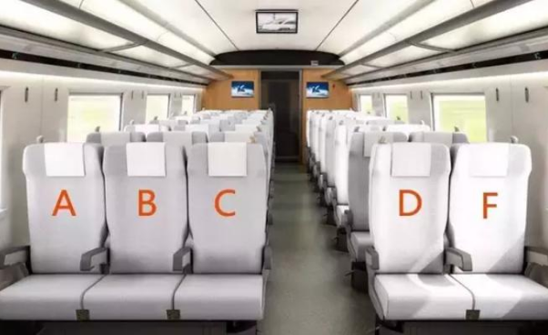 为什么高铁上没有E座：E代表中间座位(没有这个位置)