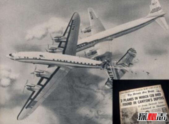1956年大峡谷空中相撞事件，改写航空史的空难(无人生还)
