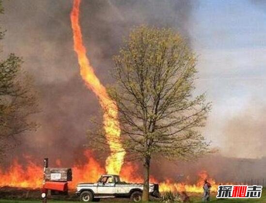 震惊世界十大自然现象，火焰龙卷风杀伤力爆表(极为罕见)