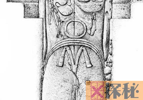 复活节岛石像下半身 背后有神秘图腾还穿着丁字裤