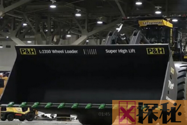 世界最大巨型铲车:铲斗容量高达40平方米(一铲子120吨)