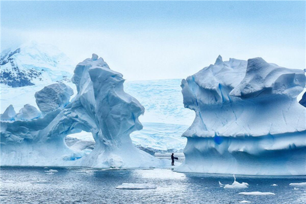 世界上最大的冰库 南极洲,属于大陆气候常年严寒