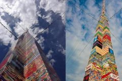 世界上最高的乐高玩具塔:耗费50万块积木(高达31.16米)