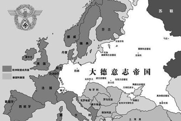 希特勒设想的世界地图：德国成为中心（日耳曼尼亚计划）