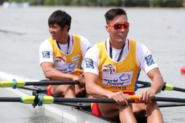 中国男子赛艇奥运奖牌突破：男子双人双桨决赛(铜牌)