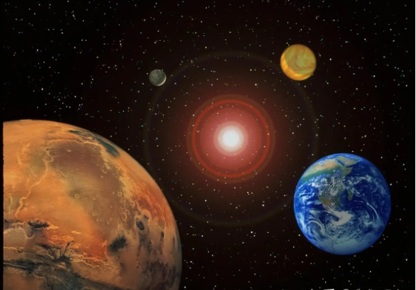 地球与火星的距离是多少：最近5500万公里(最远4亿公里)